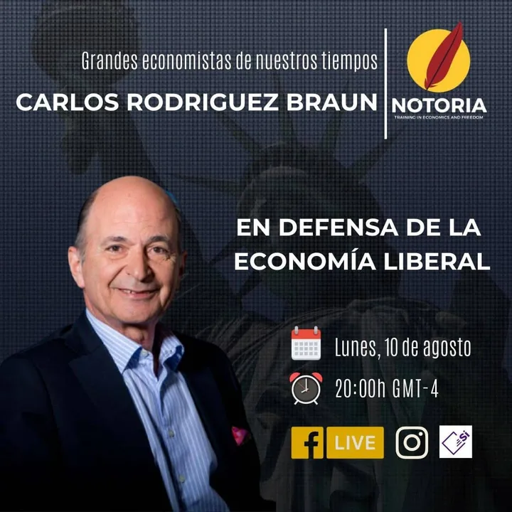 Afiche del evento: En defensa de la economía liberal